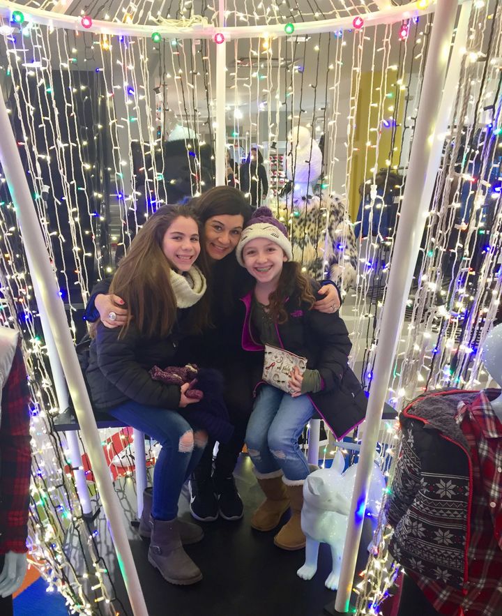 Twinkle lights with the girls!