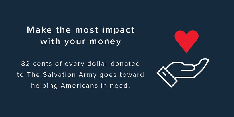 Salvation Army Make The Most Impact with your money