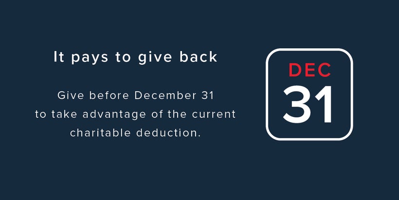 Salvation Army Year End Tax Deductible Donation