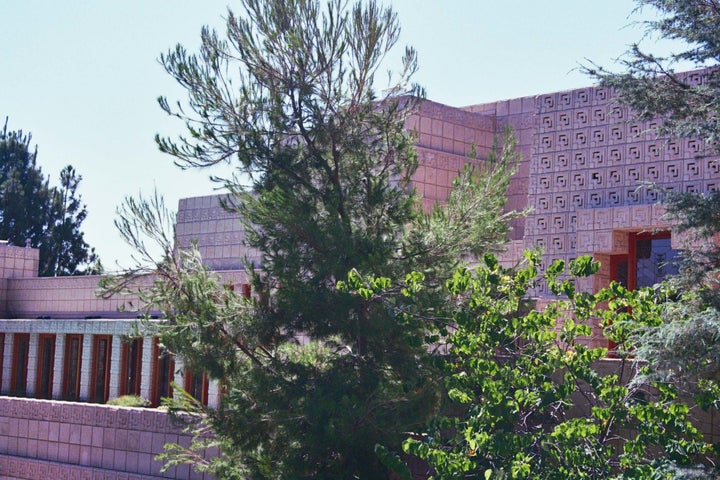 <p>Ennis House designed by Frank Lloyd Wright</p>