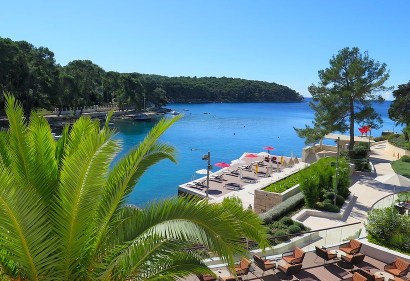 View of Čikat Bay from Alhambra Boutique Hotel (Small Luxury Hotels of the World)