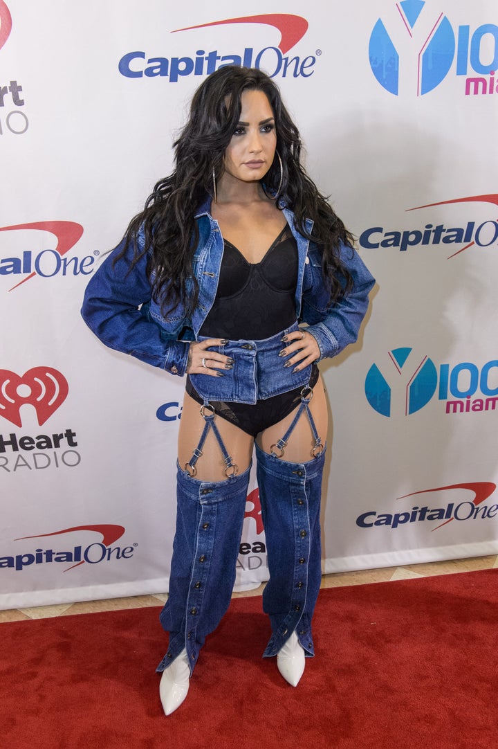 Demi Lovato Is Already Cool For The Summer In Plunging Cherry Swimsuit