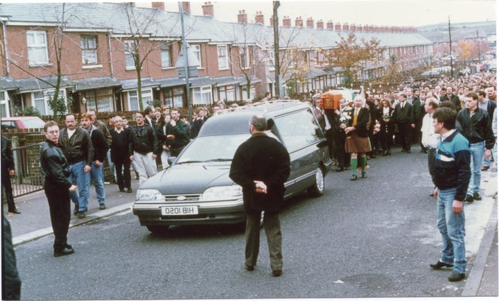 <p>IRA funeral procession 1993</p>