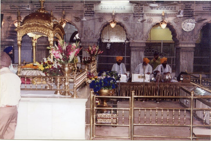 Music at a Sikh temple 