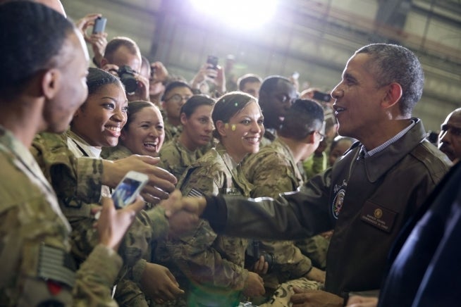 Visiting the troops in Afghanistan