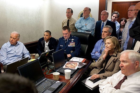 Monitoring the Osama bin Laden raid