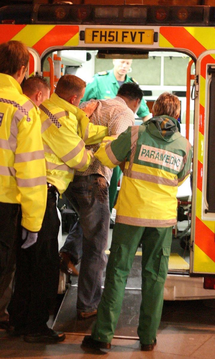 Drinking to excess puts strain on A&E departments and ambulance services during the festive season (file picture)