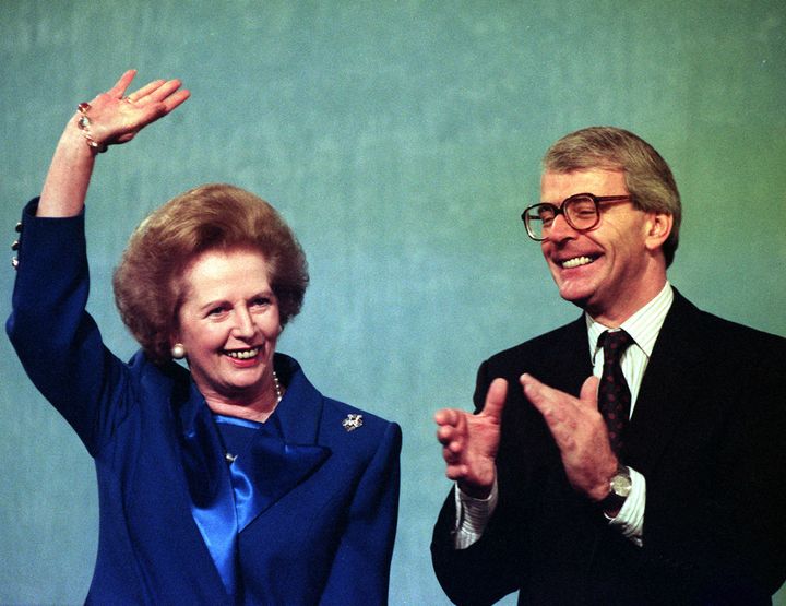 Margaret Thatcher and John Major clashed over the economy