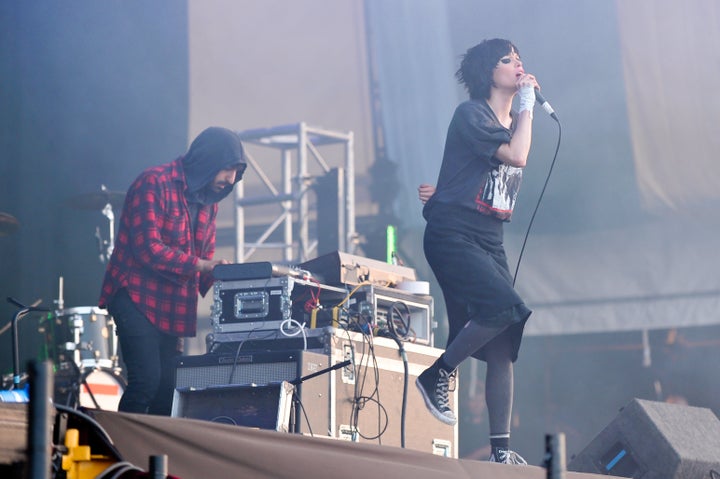 Kath and Glass performing at the Latitude Music Festival in 2010 in Southwold, England.