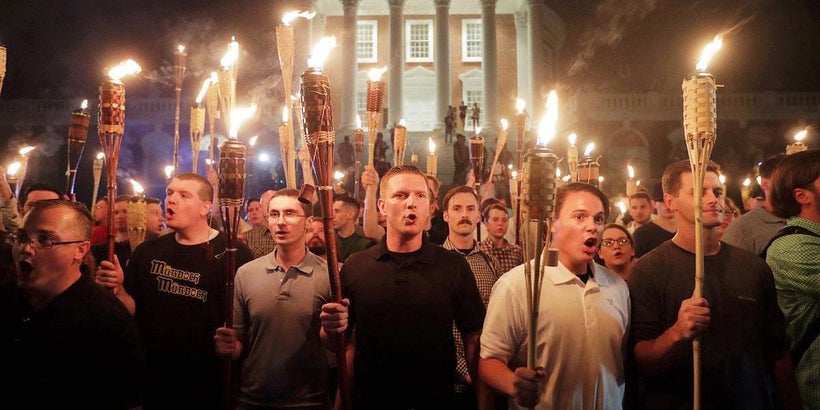White supremacists converged on the University of Virginia in genteel Charlottesville over the summer for a torchlight parade