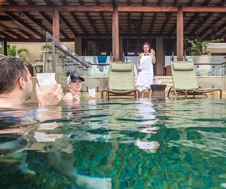 <p>A slow afternoon in the pool, at Villa Manzu, Costa Rica. </p>