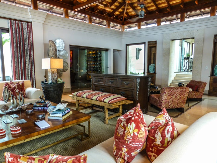 <p>The design and décor in Villa Manzu’s interiors reflect the arts of local and Southeast Asian indigenous cultures, Villa Manzu, Costa Rica. </p>