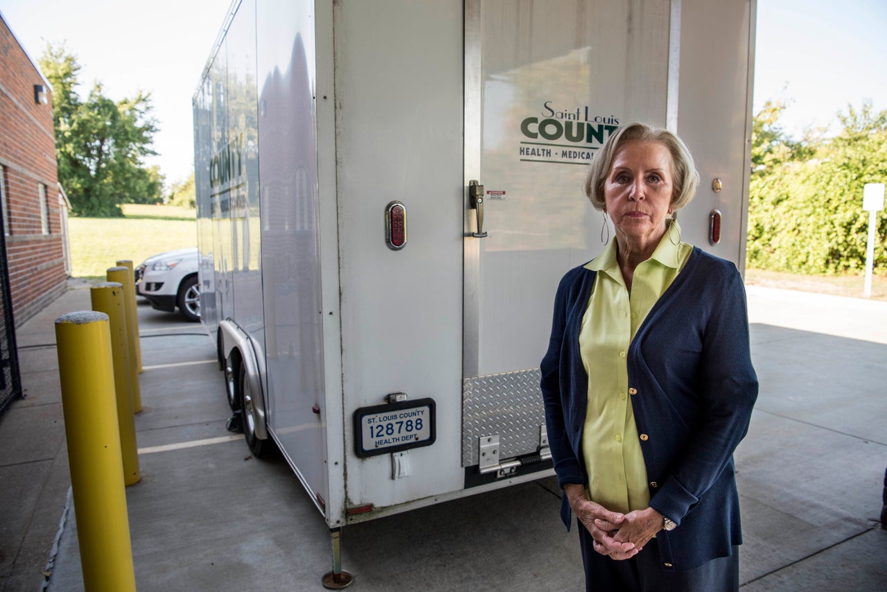 Dr. Mary E. Case, the chief medical examiner in St. Louis County, started using a portable refrigerated morgue -- which is designed for natural disasters -- to store the bodies of people killed by opioids.