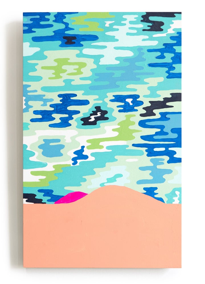 <p><em>Nice Ass</em>, 2016, House paint, acrylic and gouache on canvas, 24.5 x 16.5 in.</p>