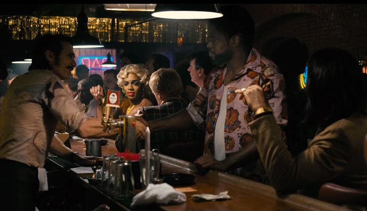 <p><strong>Episode 3 of The Deuce, directed by James Franco. The hotspot in 1971-72 where everyone in the Sexual Revolution counterculture can meet, regardless of their kink, courtesy of the mob. And where the scriptwriters various threads entwine. James Franco and Mustafa Shakir shake in the foreground. </strong></p>