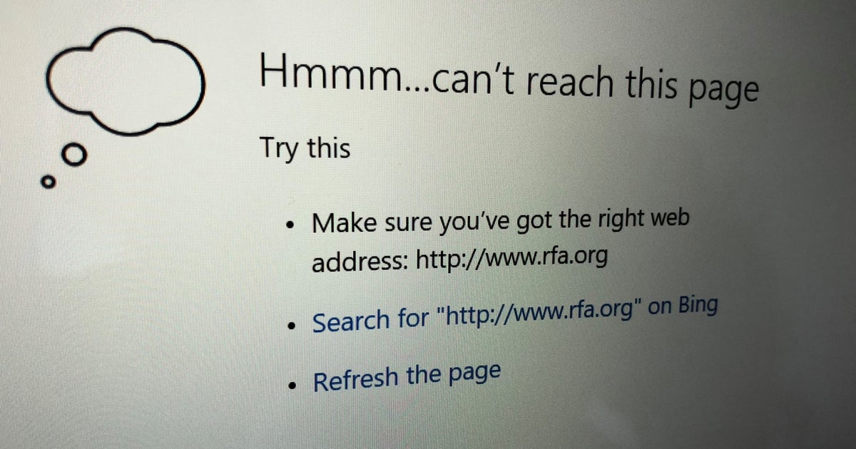 Asia the Need to know Getting used to “Hmmm...can’t reach this page