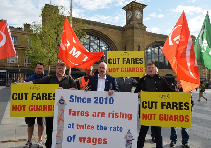 Protests are planned at rail stations across the country 