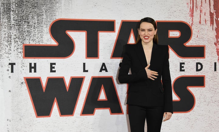 Daisy Ridley, who plays Rey, had plenty to smile about in 2017 after