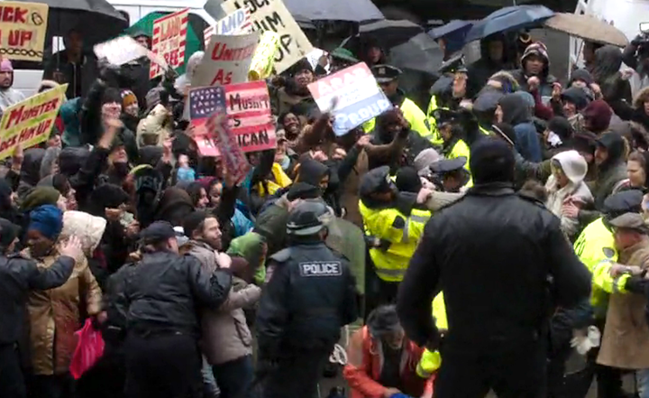 <p><strong>In April 2017, Law & Order: SVU took on both Trump's Muslim ban and his discrimination against Hispanics in featuring rival demonstrations outside the New York Supreme Court, where violence erupts between the two groups. (Season 18, Episode</strong> <strong>20) </strong></p>