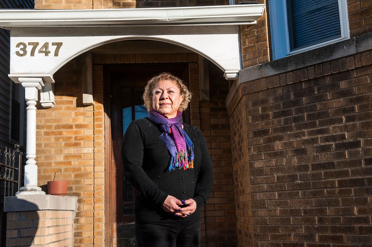 Leticia Trigsted is being evicted from her Irving Park, Chicago, apartment in April. The owners of the three-story building she lives in never explained to Trigsted why they're forcing her and her teenage daughter to move. 
