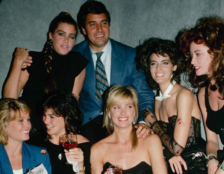 John Casablancas, who died in 2013, was rumored to have slept with countless young women he represented, including a 14-year-old. (At 51, he married a 17-year-old model.) Here he is pictured with a group of his agency's models at an unspecified event in 1984.