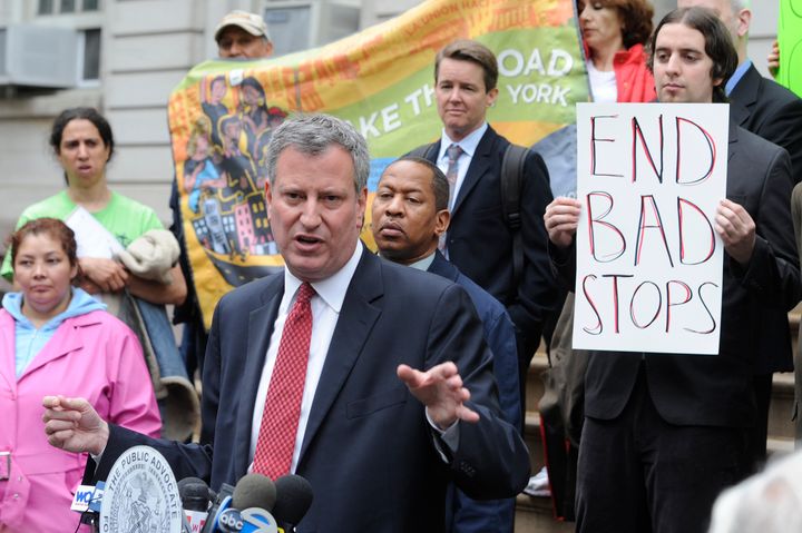 Bill de Blasio discusses New York City's stop-and-frisk policy in 2012, when he was the city's public advocate.