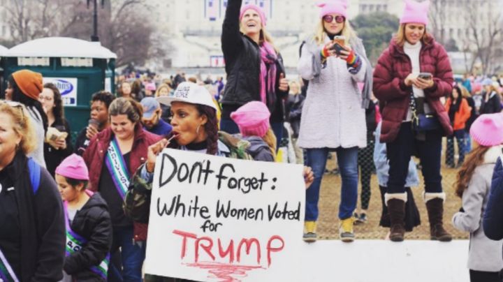 Angela Peoples at the Women's March, January 21, 2017