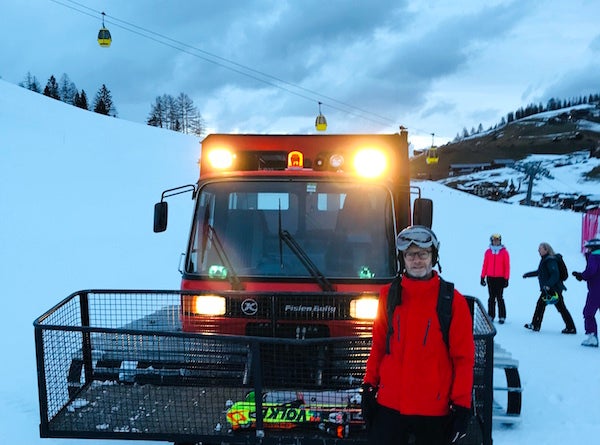 Preparing to catch the snow cat in first light