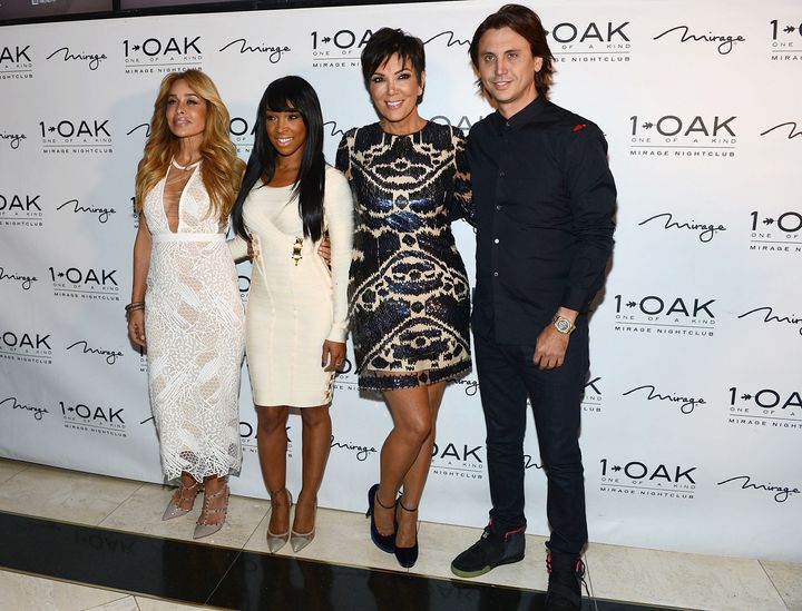 Malika with Faye Resnick(!), Kris Jenner and Jonathan Cheban in Last Vegas 