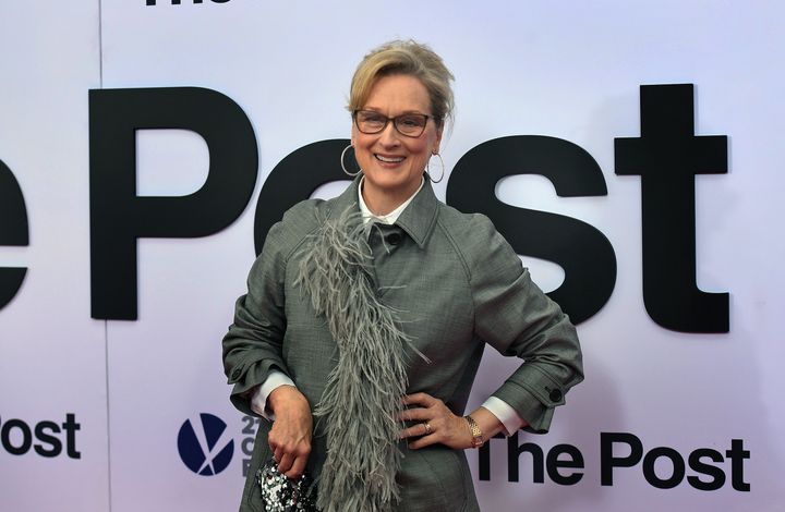 Actress Meryl Streep at the premiere of "The Post" last month. 