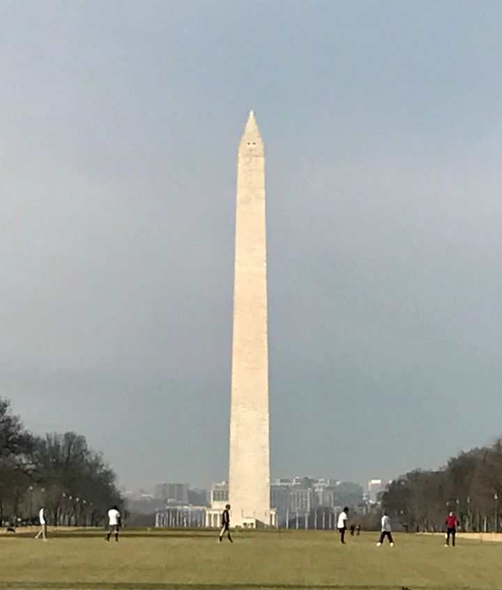 <p>The Washington Monument in December 2017</p>