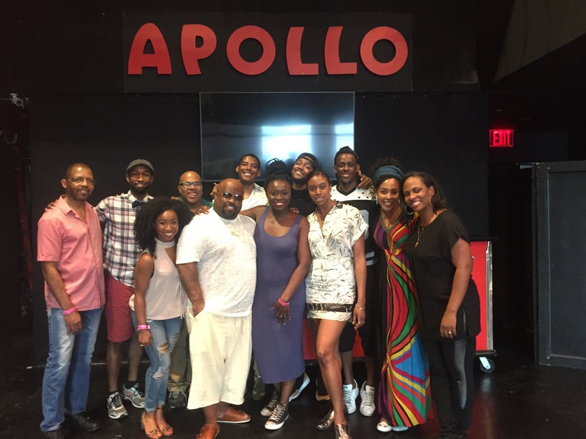 Playwright Jocelyn Bioh and Grammy Award winner CeeLo Green at the Apollo Theater for the Stage Reading of their forthcoming