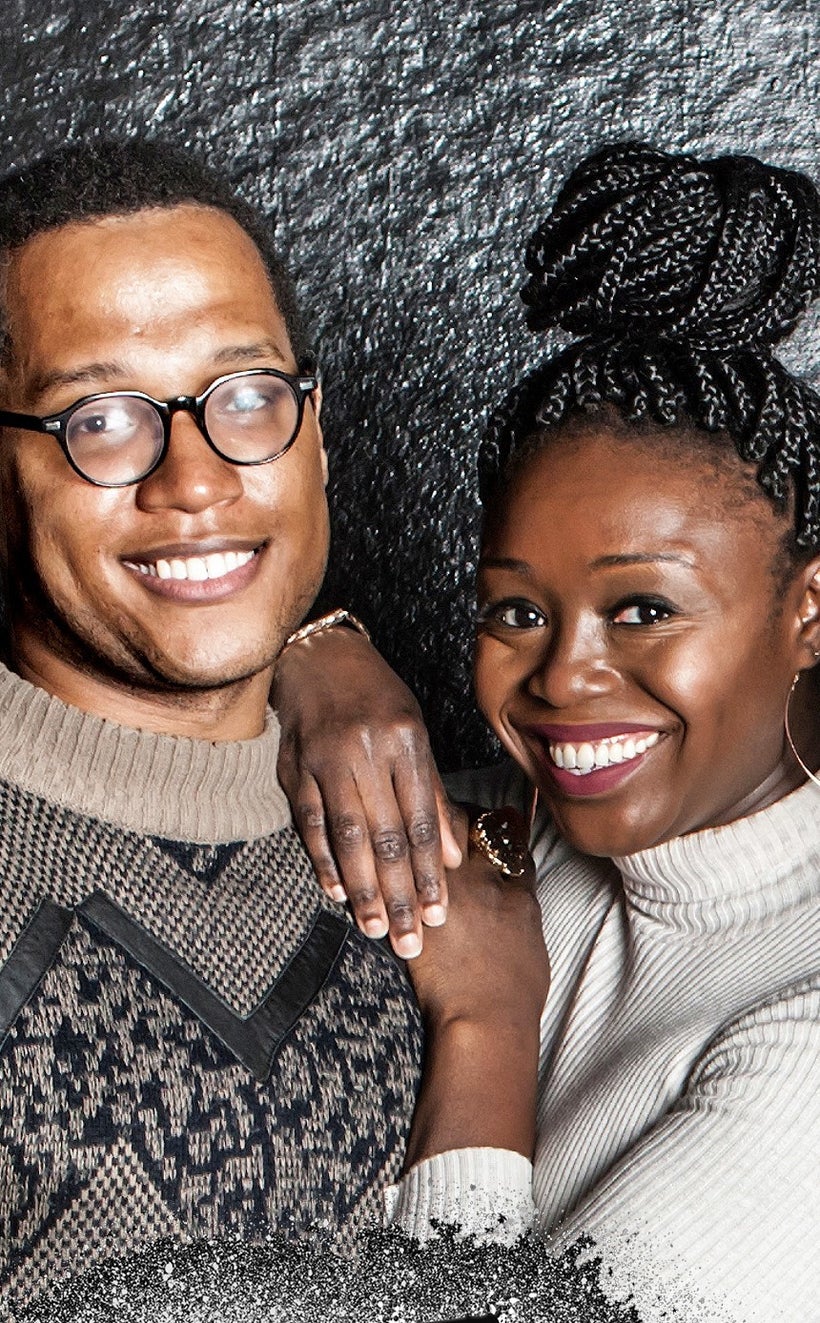 Jocelyn Bioh with her dear friend, acclaimed playwright Branden Jacobs-Jenkins. Jocelyn has starred in two of Branden plays,