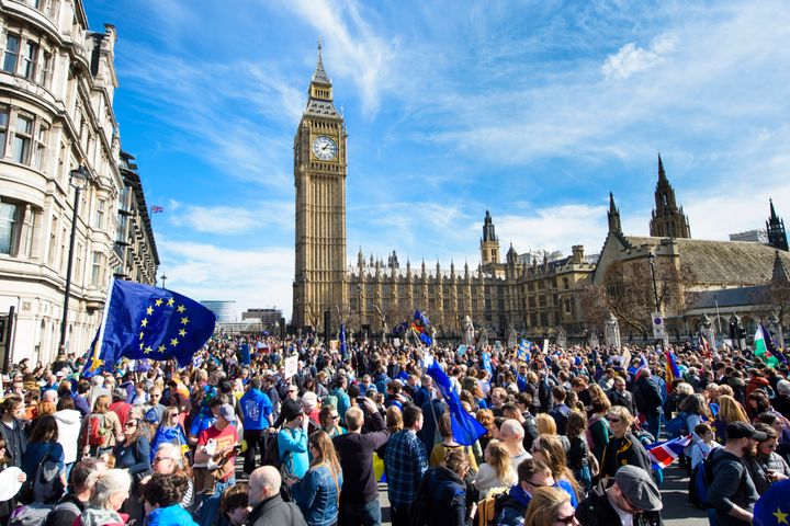 Anti-Brexit demonstrators in 2017
