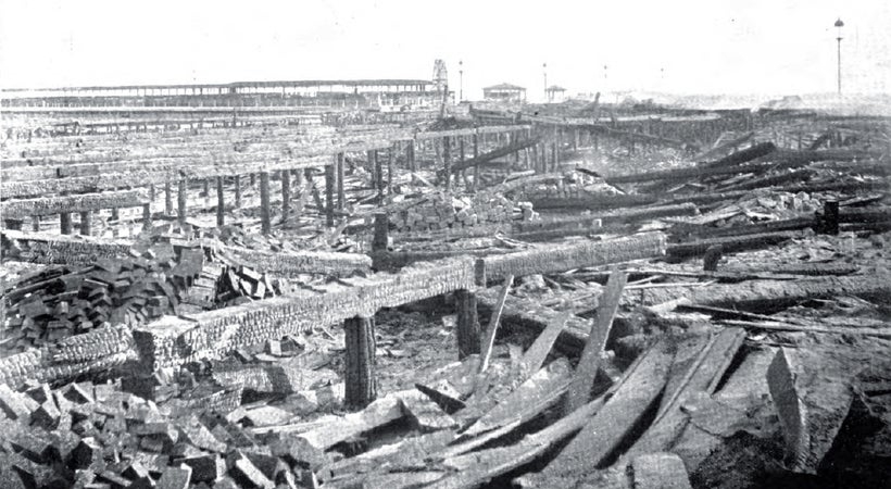 World’s Columbian Exposition site post-fire, Jackson Park, Chicago, IL, January 1894.