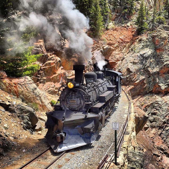 <p>The Cumbres & Toltec coming out of Rock Tunnel</p>