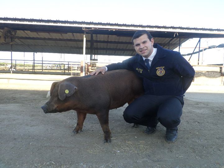 DACA recipient Luis Galvan, 20, received the American FFA degree, one of the highest honors in Future Farmers of America, and was a track star in high school. But now he is in danger of losing his DACA status and could face deportation.
