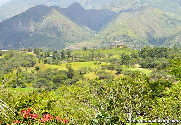 View of the mountains, Vilcabamba, Ecuador.