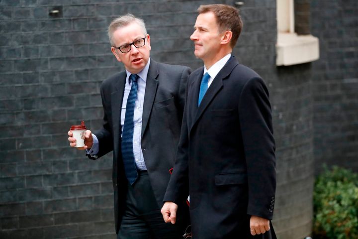 Britain's Environment, Food and Rural Affairs Secretary Michael Gove was spotted carrying a takeaway coffee on his way to a weekly Cabinet meeting in December.