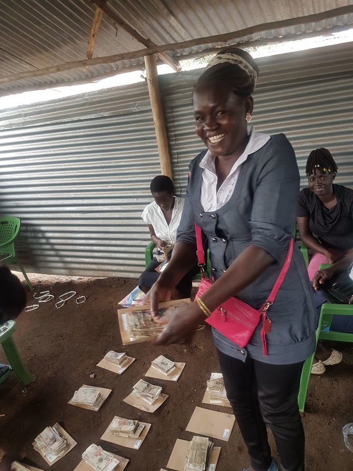 WomenStrong Consortium Member AVFP’s Group Savings & Loan Member preparing to distribute group savings at the end of 2017