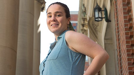 Maria is one of the Deconstructing Stigma participants whose portrait is on display at Boston’s Logan Airport