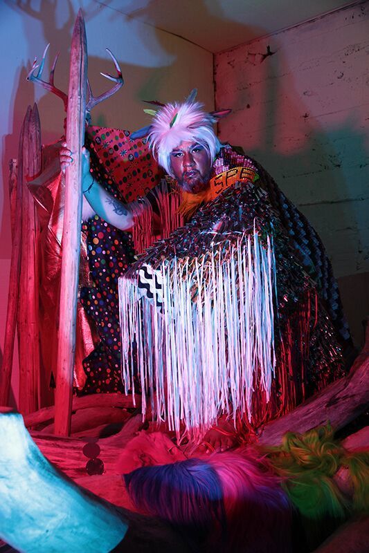 The Disco Shaman (Jeffrey Gibson), 2015. Archival pigment print. Courtesy of the artist.