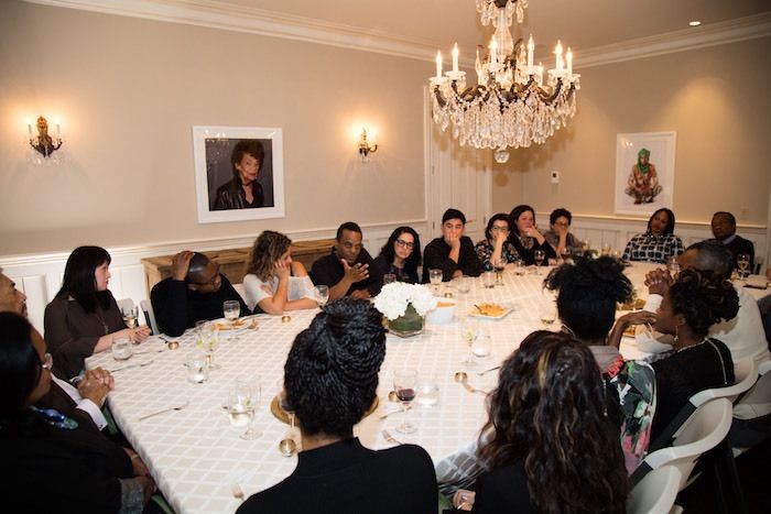 Dinner organized on March 13, 2016 at the home of collector Jessica Stafford Davis McLean in Virginia, outside Washington DC. Discussion topic: Prospects of race relations post-Obama.
