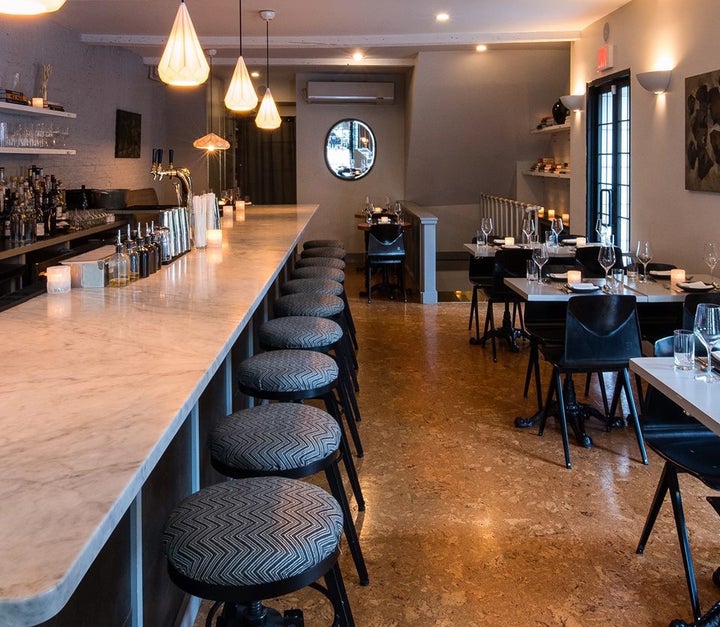 Clay’s main dining room radiates the sleek and sociable style often associated with a certain type of Scandinavian restaurant.