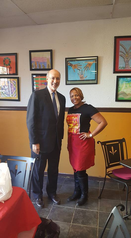 Johanny with Pennsylvania Governor Tom Wolf