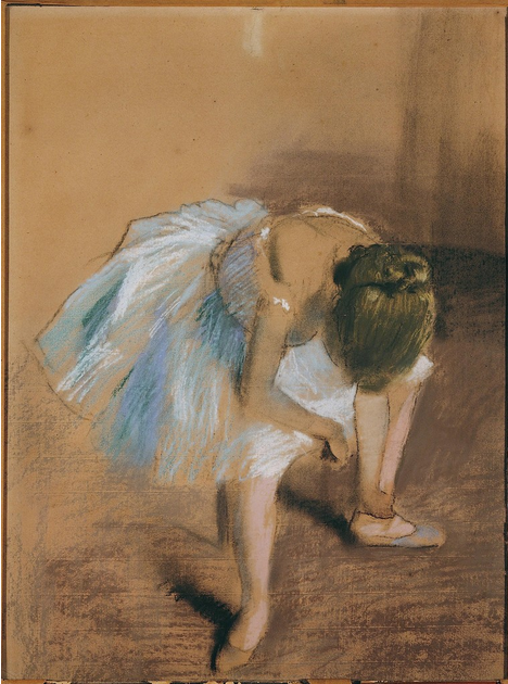 Edgar Degas, <em>Seated Dancer With Hand on Her Ankle (</em>1879)