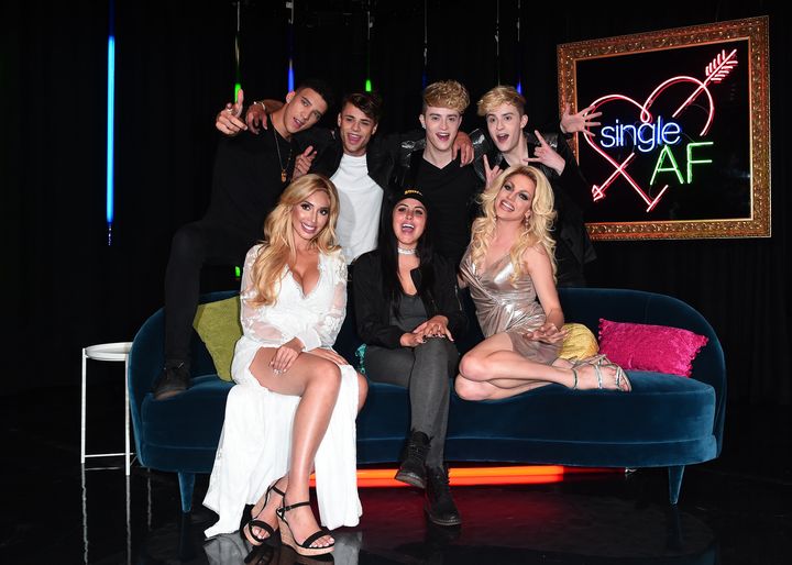 Courtney and the cast of MTV's dating show 'Single AF'