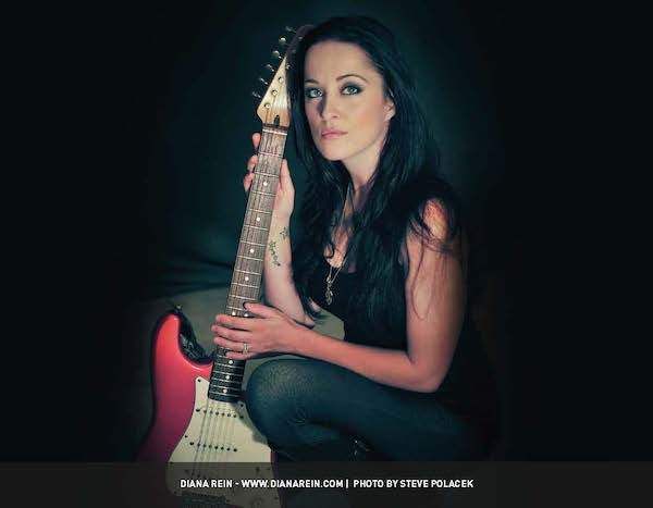 Diana Rein proud to be in Guitar Girl Magazine Calendar