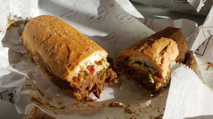 <p>Roast beef Po Boy from Parkway Tavern in New Orleans</p>