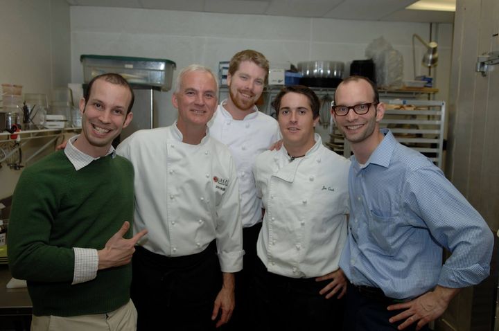 <p>With the Lee Brothers, a bearded Jeff Kelly, and a young Joseph Cash, now Chef de Cuisine at The Pool, NYC </p>